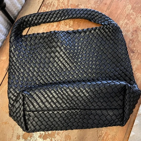 Black Woven Melie Blanco Bag - Picture 2 of 6